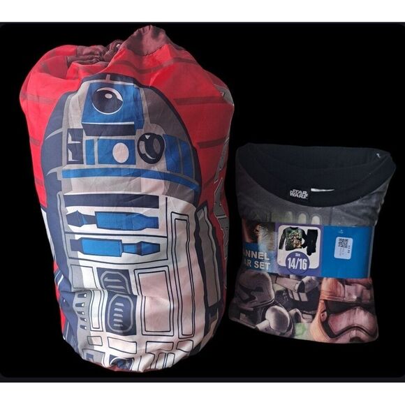 STAR WARS Sleeping Bag 52×28  Pajamas 14/16 MASK Lot - Picture 2 of 16